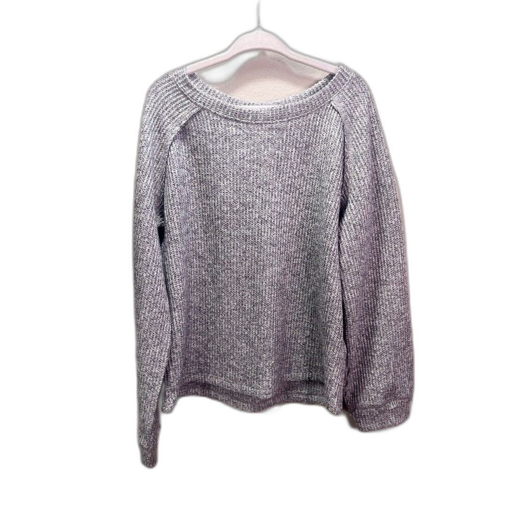 Cat & Jack Sweater Size M Girl's Gray Textured Modern Cottagecore Top